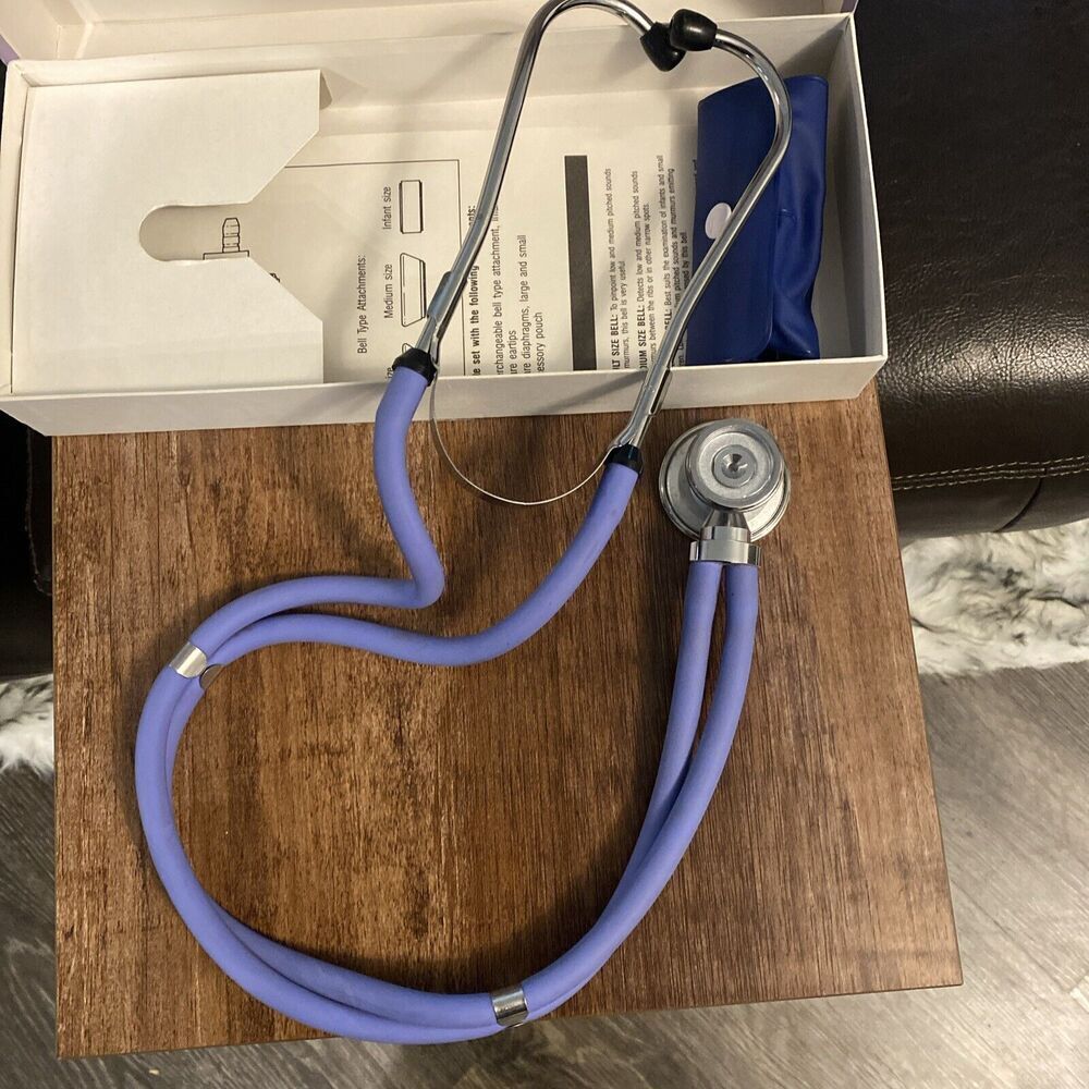 Vintage Marshall Brand Sprague 5 In 1 Stethoscope W 22in Tubing Dual Head - Picture 6 of 11